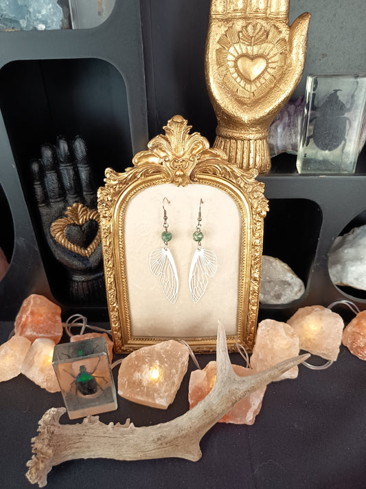 Boucles d'oreilles "L'ancrée sauvage"