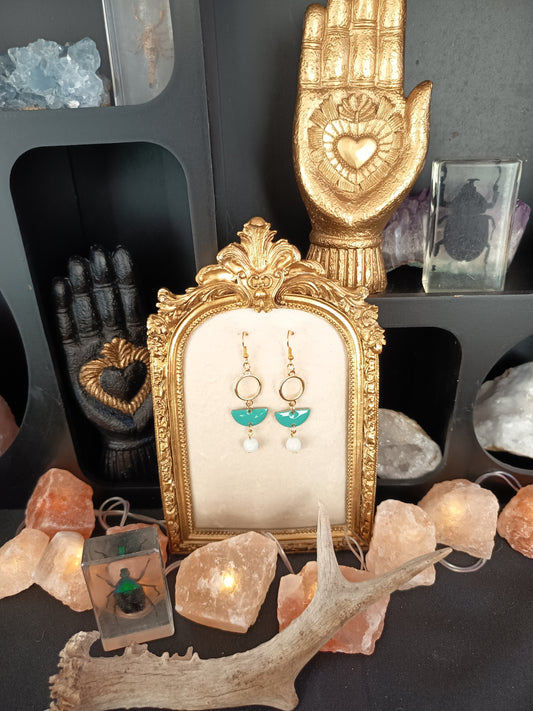 Boucles d'oreilles "L'azurine"