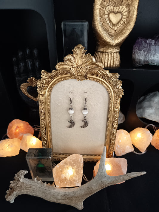 Boucles d'oreilles "Brume de lune"