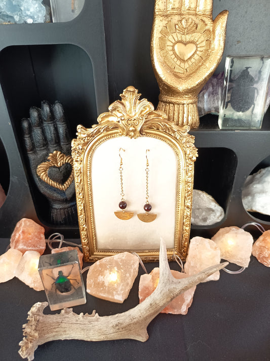 Boucles d'oreilles "Fleur de feu"