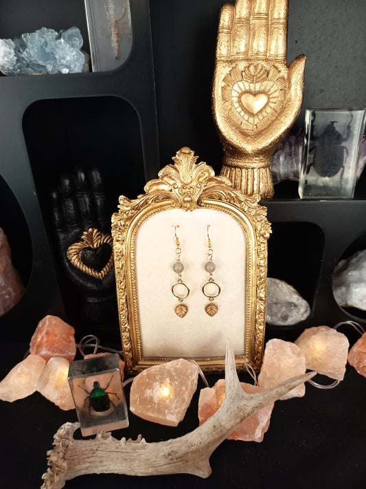 Boucles d'oreilles "Nuit d'opale"