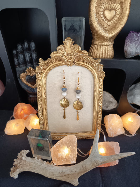 Boucles d'oreilles "Aurore voilée"