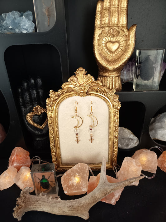 Boucles d'oreilles "Ancrage céleste"