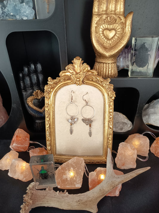 Boucles d'oreilles "Coeur de jungle"