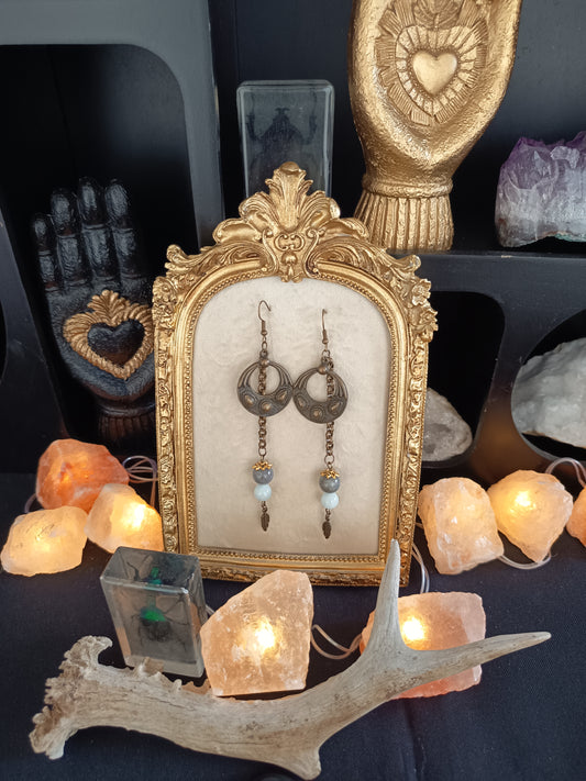 Boucles d'oreilles "Brume d'Azur"