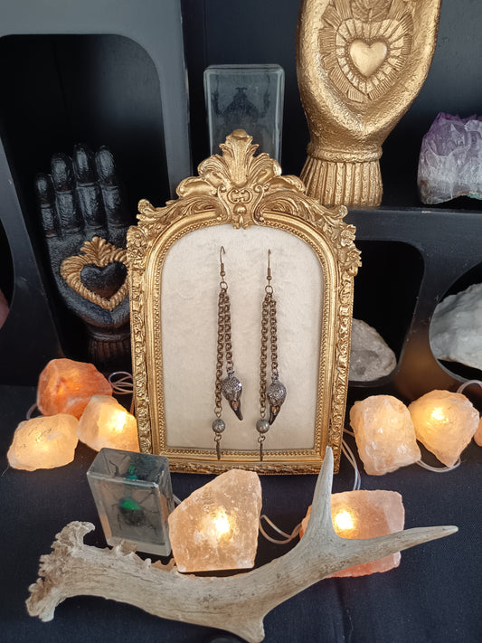 Boucles d'oreilles "Bouclier du phénix"