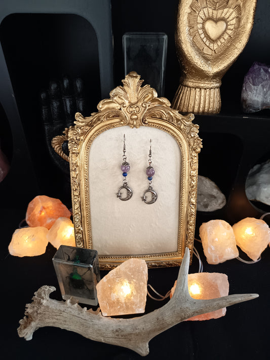 Boucles d'oreilles "Âme d'améthyste"